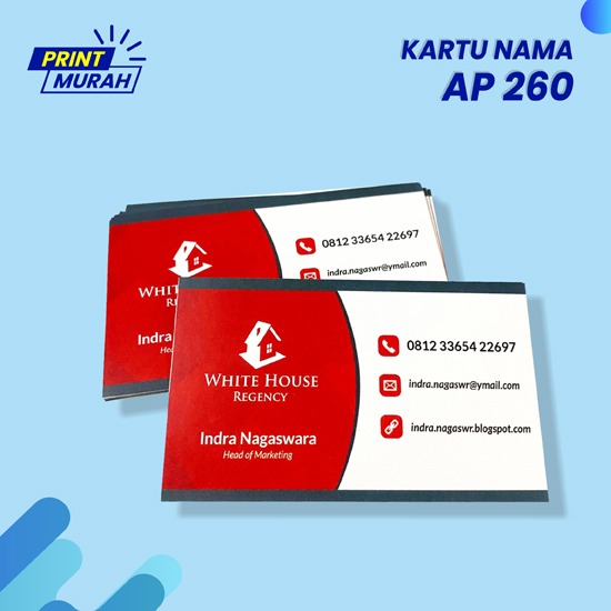 CETAK KARTU NAMA ART CARTON 260 gsm