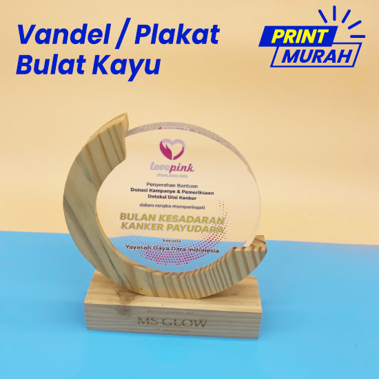 VANDEL / PLAKAT KAYU BULAT B1