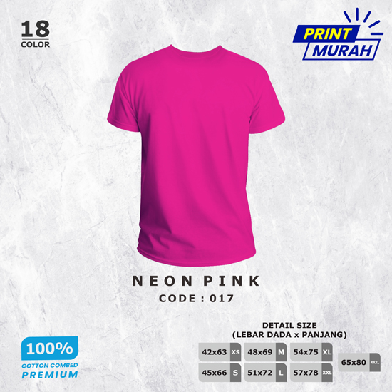 KAOS POLOS 017 (NEON PINK)